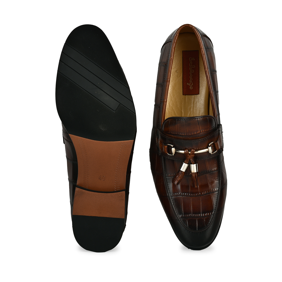 Cambridge Tassel Loafers - Brown