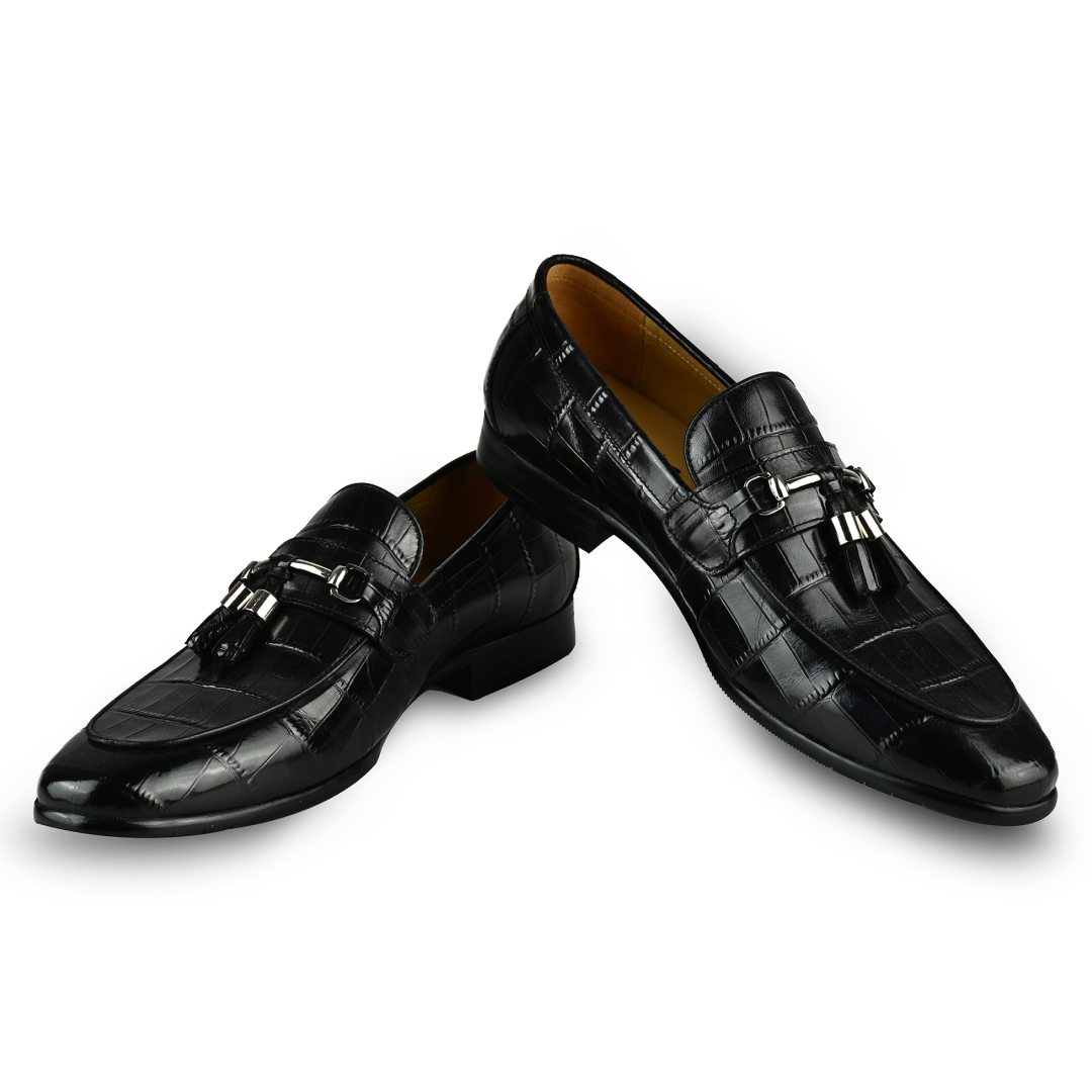 Cambridge Tassel Loafers - Black
