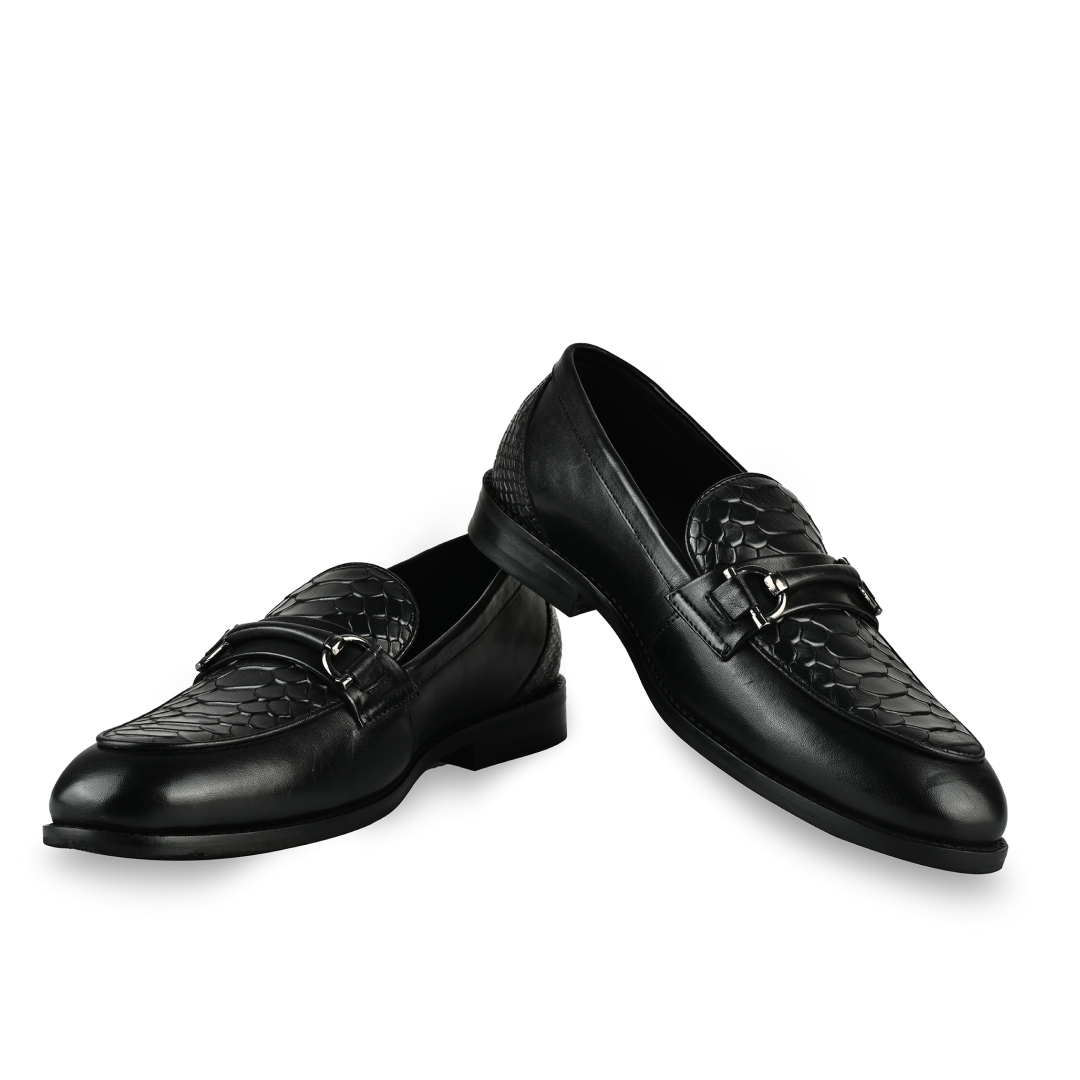 Croc Bit Loafers - Black