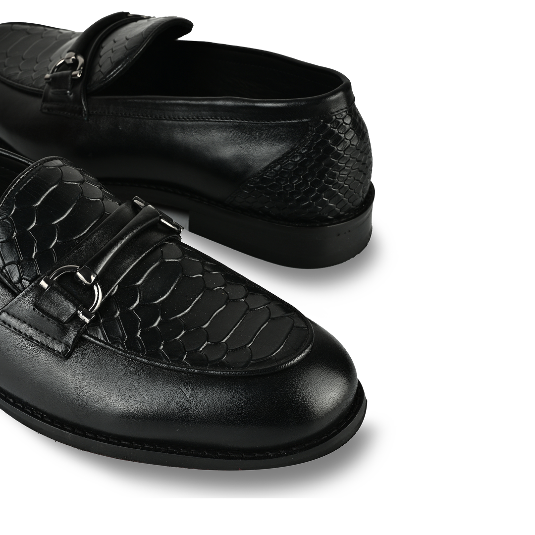 Croc Bit Loafers - Black