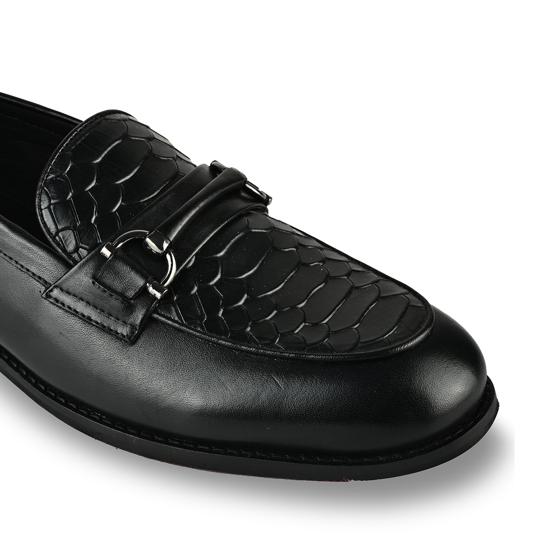 Croc Bit Loafers - Black