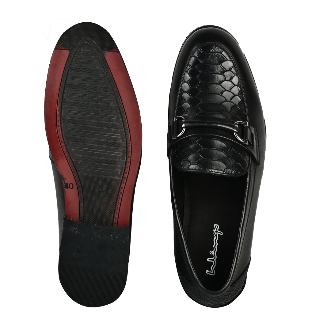 Croc Bit Loafers - Black