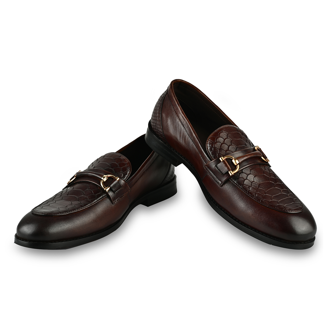 Croc Bit Loafers - Brown