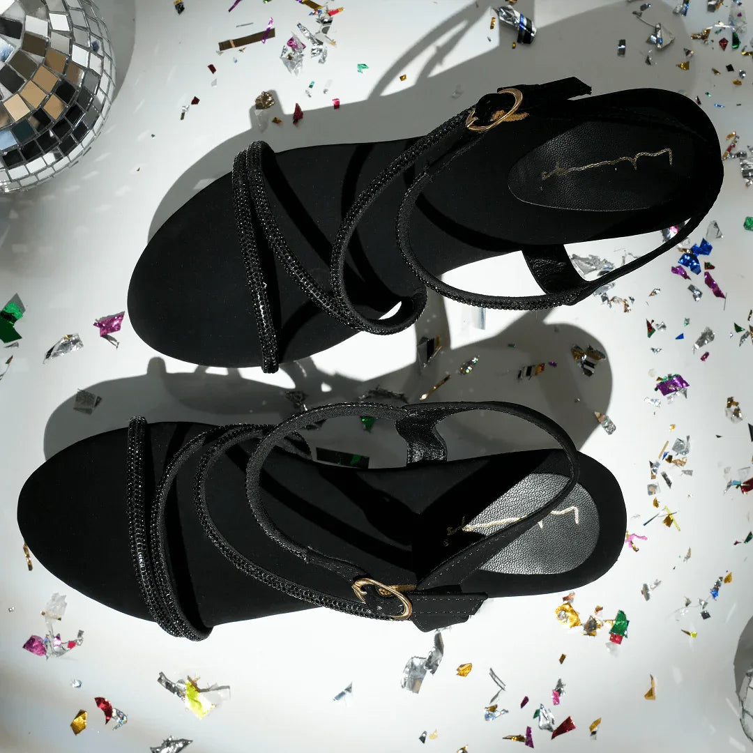 Dazzling Diamond Platforms - Black