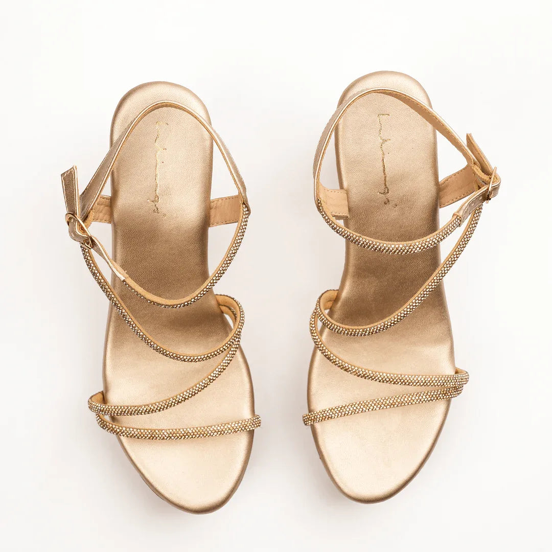 Dazzling Diamond Platforms-Gold