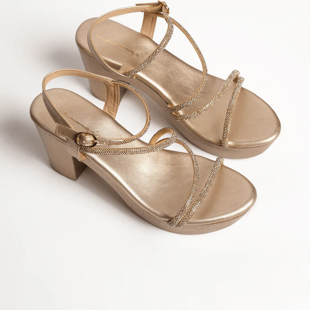 Dazzling Diamond Platforms-Gold