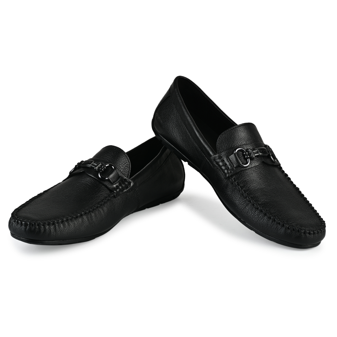 Henry Penny Moccasins - Matte Black