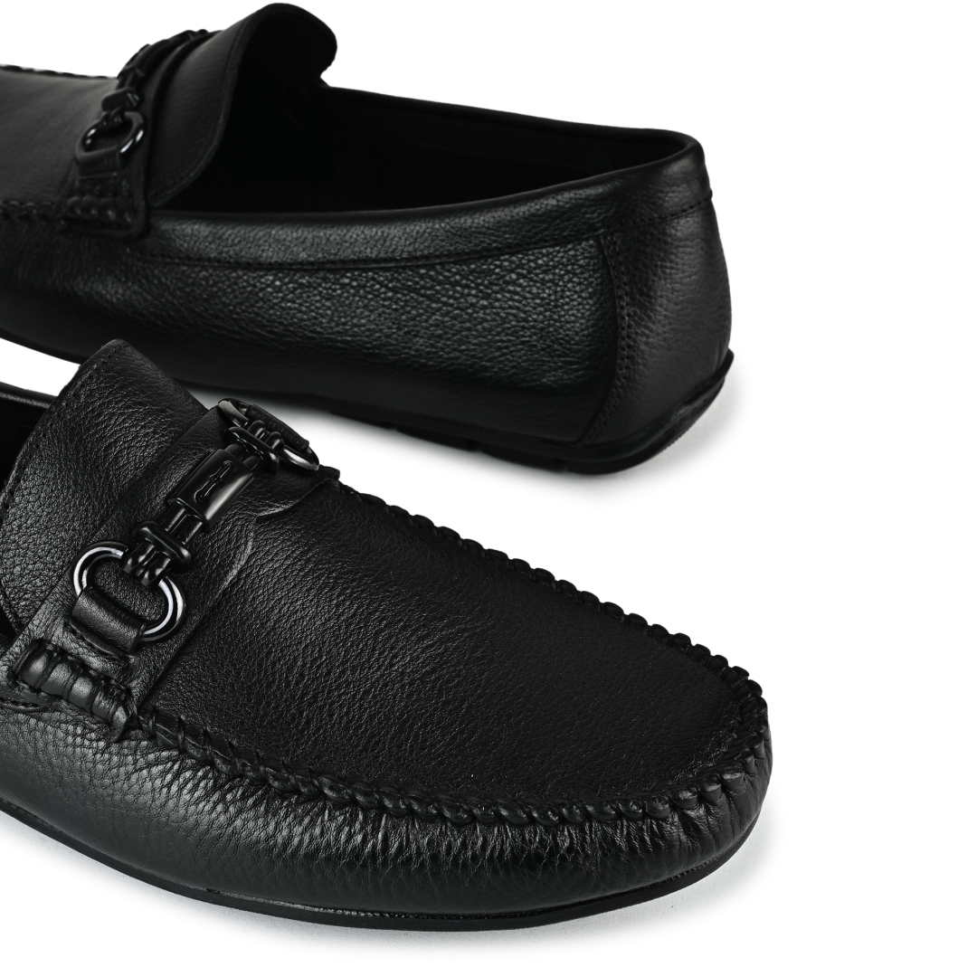 Henry Penny Moccasins - Matte Black
