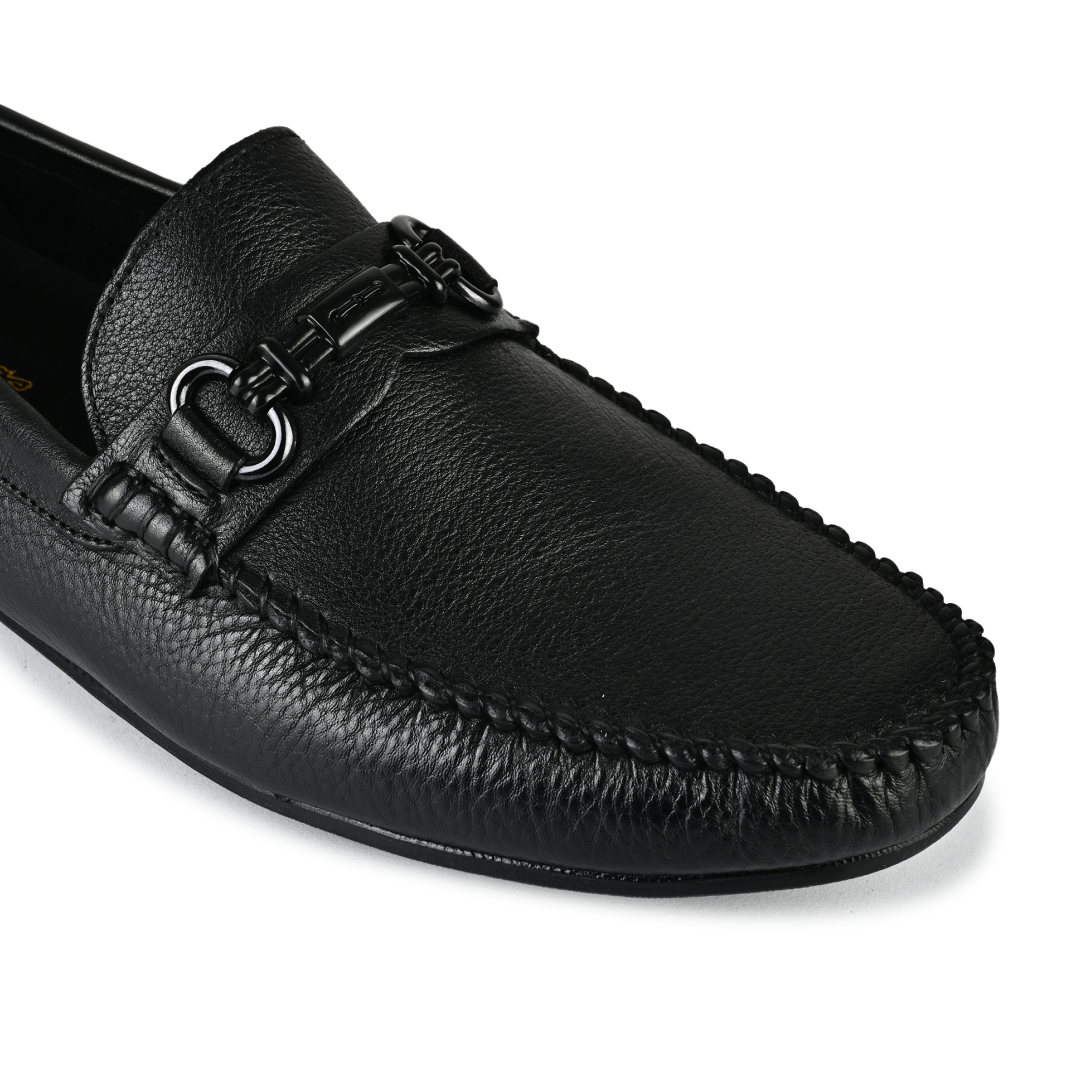 Henry Penny Moccasins - Matte Black