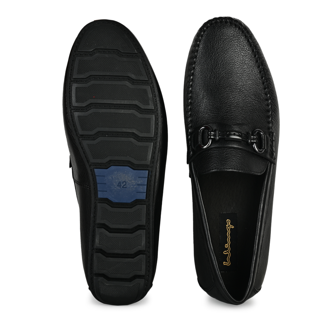 Henry Penny Moccasins - Matte Black
