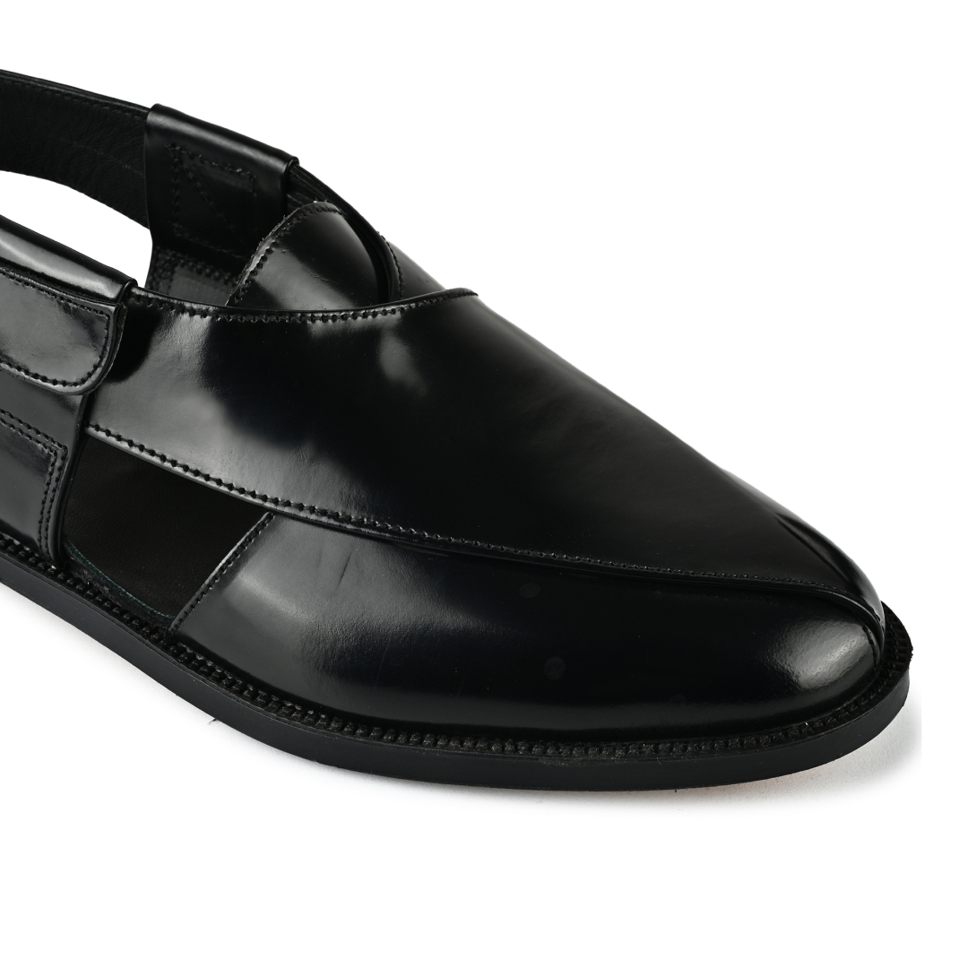Heritage Leather Sandal - Black