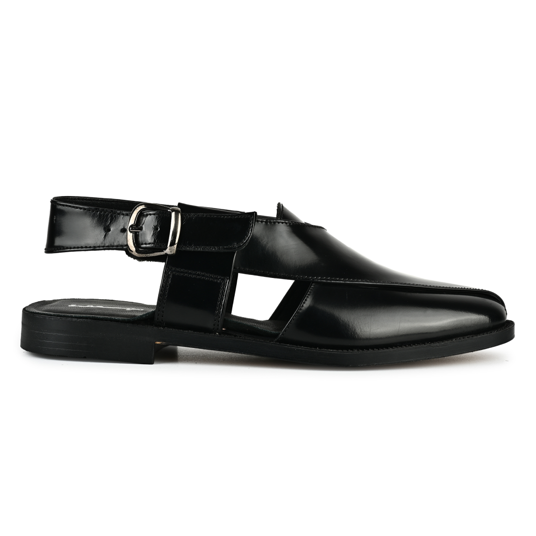 Heritage Leather Sandal - Black