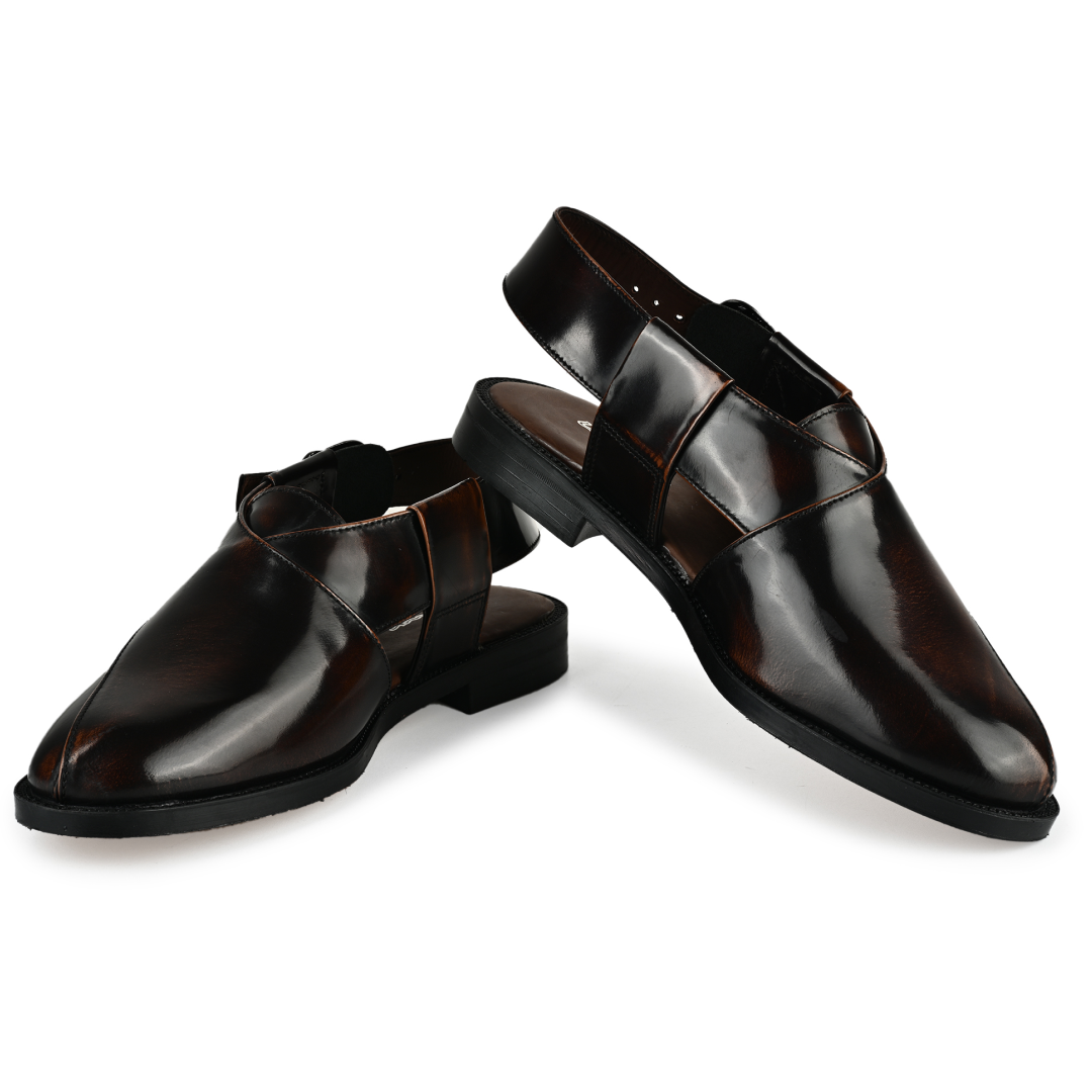 Heritage Leather Sandal - Dark Brown