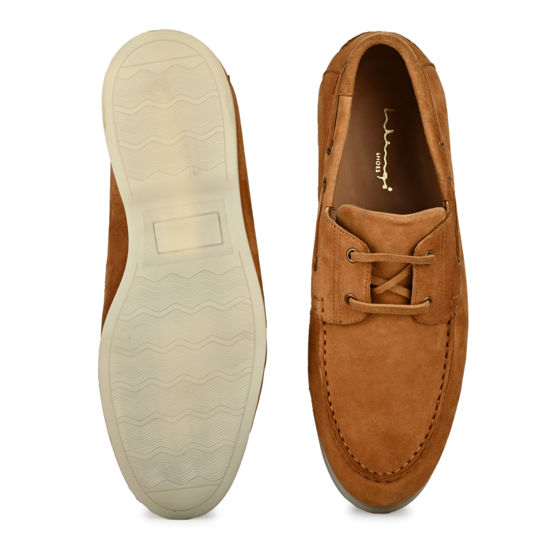 Regal Suede Lace Ups - Tan