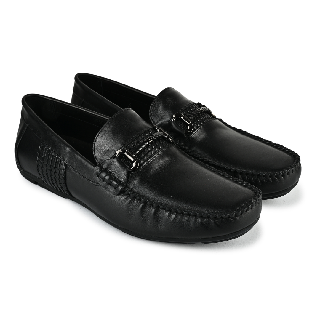 Thomas Men Horsebit Loafers- Black