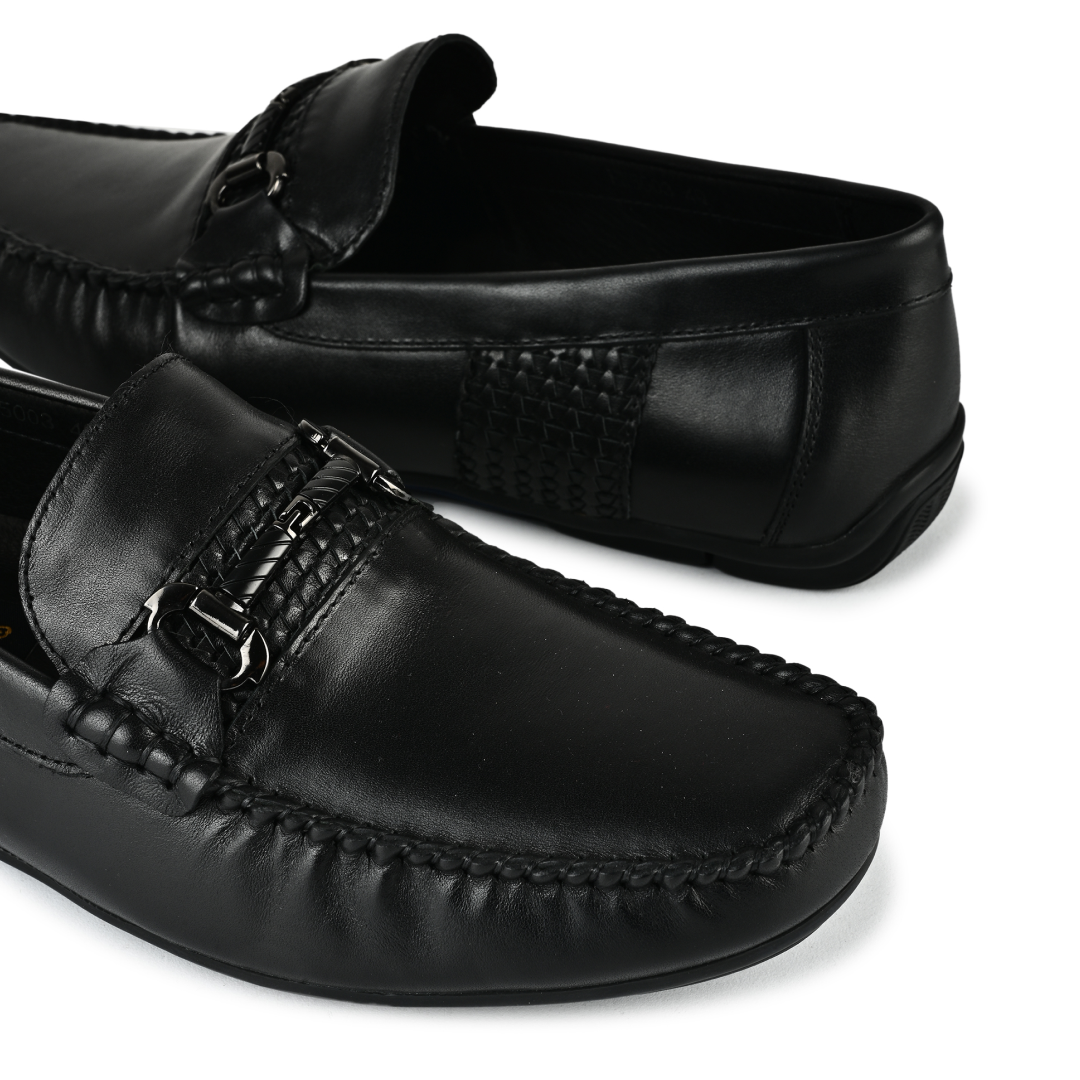Thomas Men Horsebit Loafers- Black