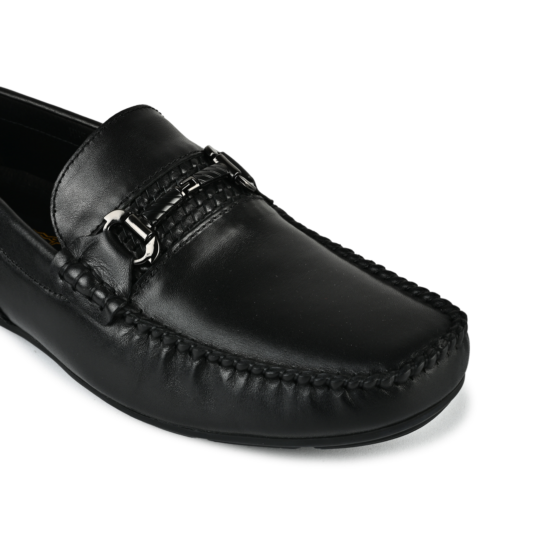 Thomas Men Horsebit Loafers- Black