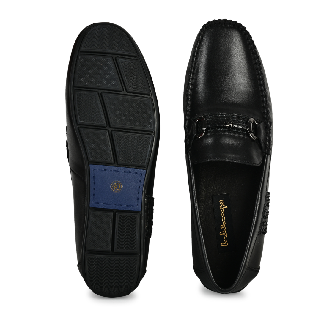 Thomas Men Horsebit Loafers- Black
