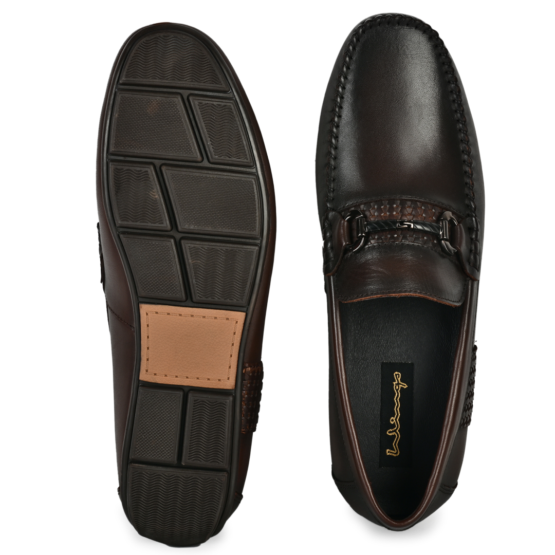 Thomas Men Horsebit Loafers- Dark Brown