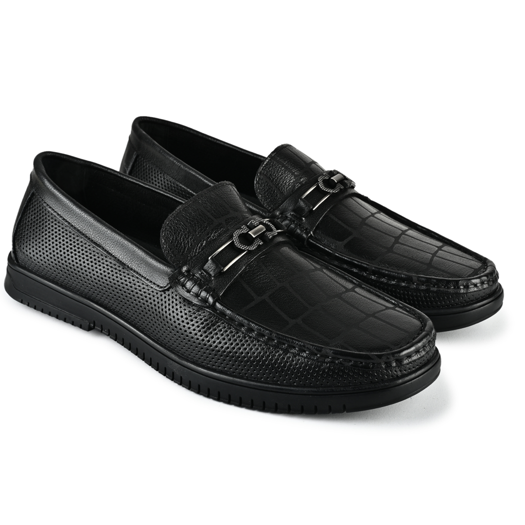 Torino Horsebit Loafers - Black