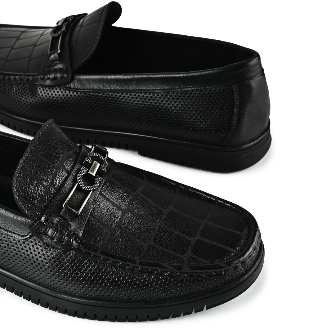 Torino Horsebit Loafers - Black