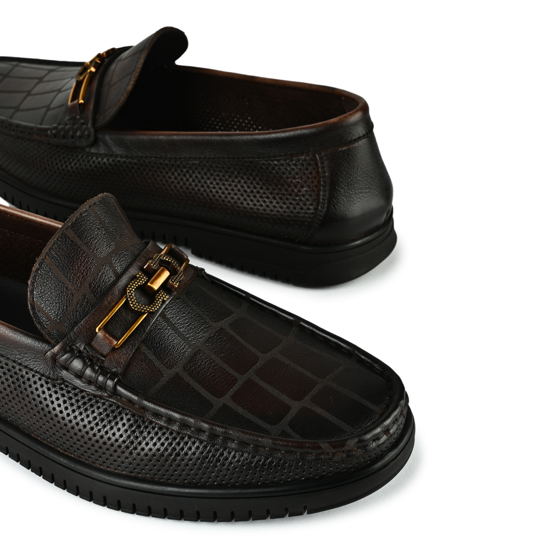 Torino Horsebit Loafers - Dark Brown