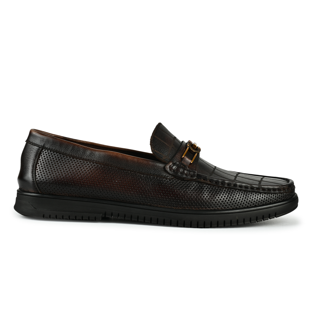 Torino Horsebit Loafers - Dark Brown