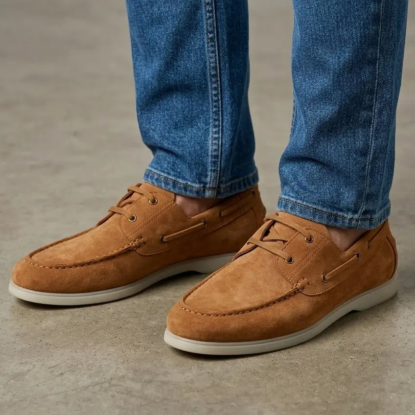 Regal Suede Lace Ups - Tan