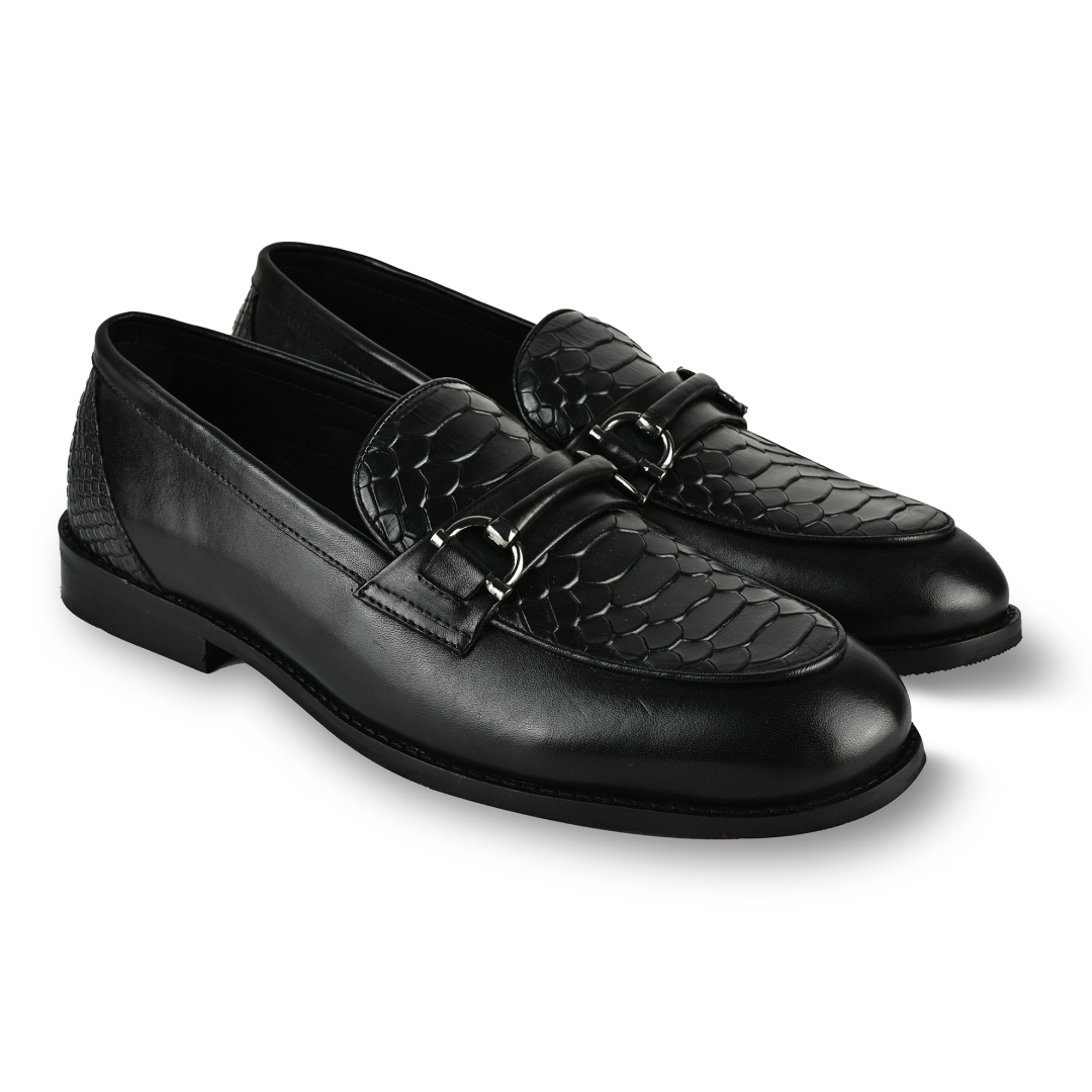 Croc Bit Loafers - Black