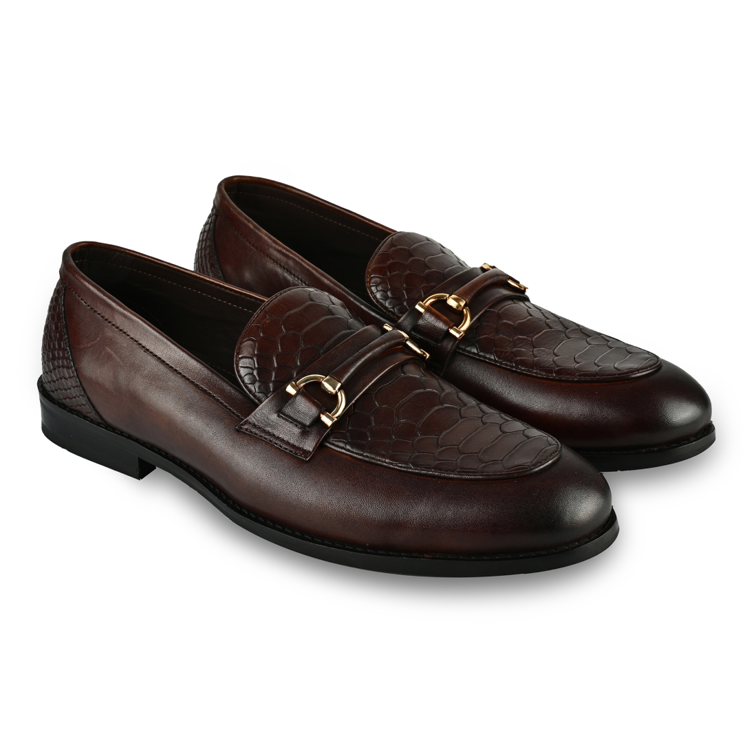Croc Bit Loafers - Brown