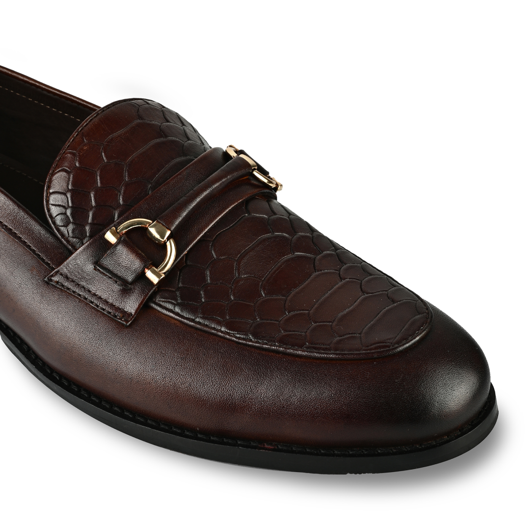 Croc Bit Loafers - Brown