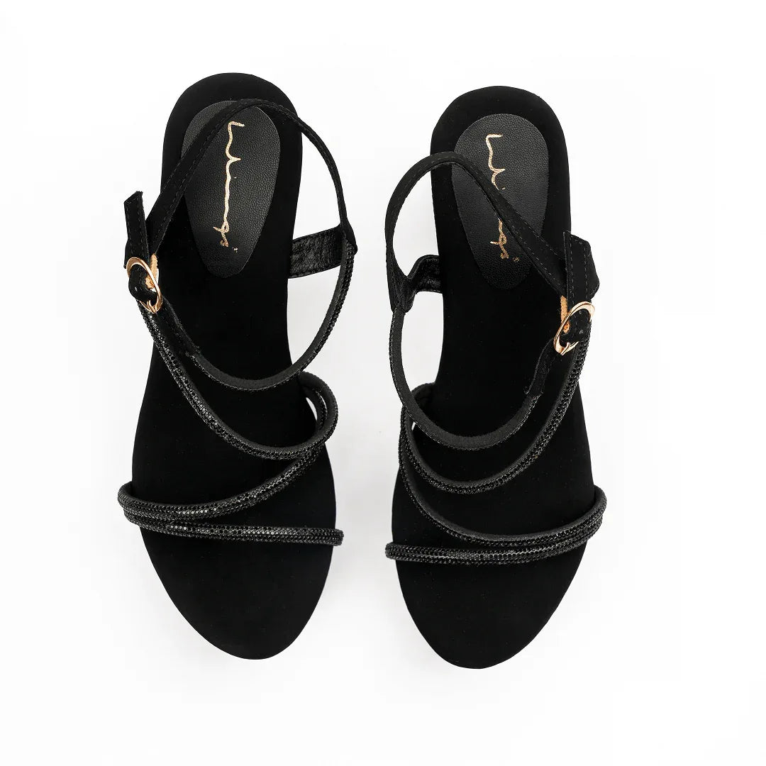 Dazzling Diamond Platforms - Black