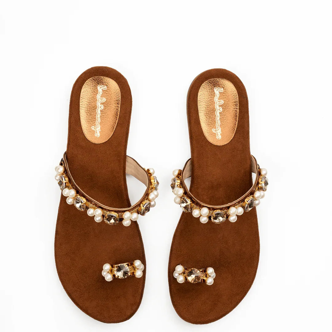 Regal Gemstone Flats - Antique Gold