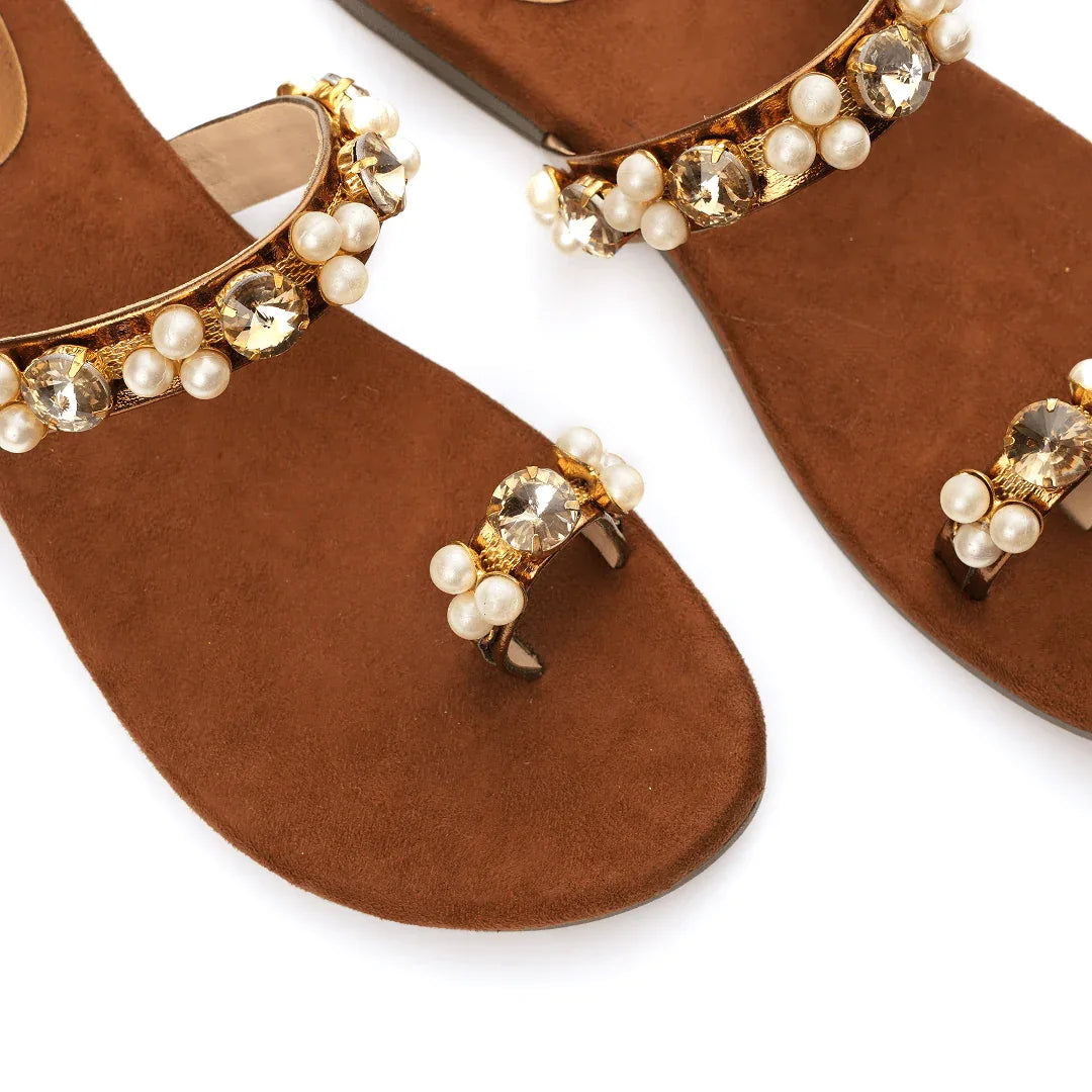 Regal Gemstone Flats - Antique Gold