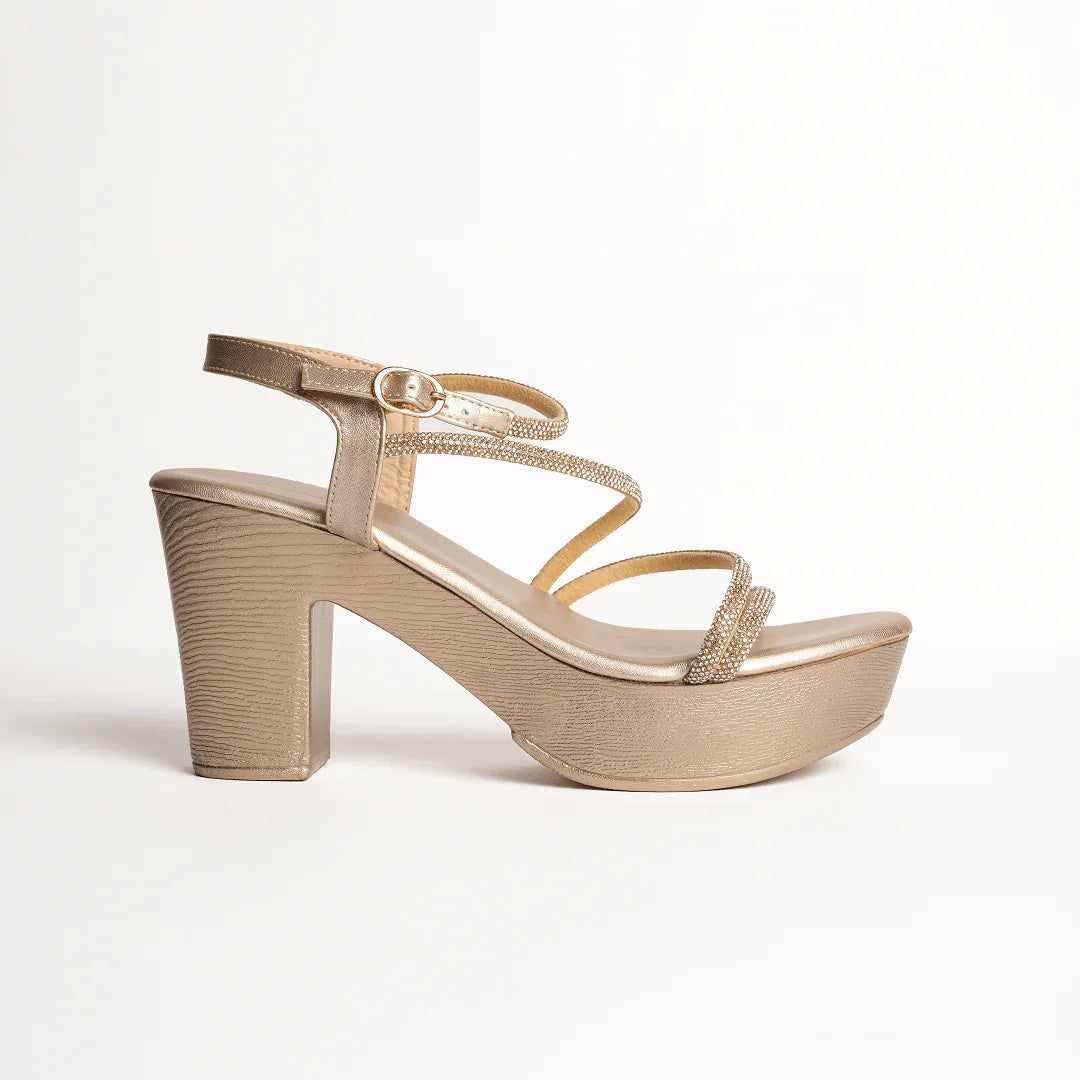 Dazzling Diamond Platforms-Gold