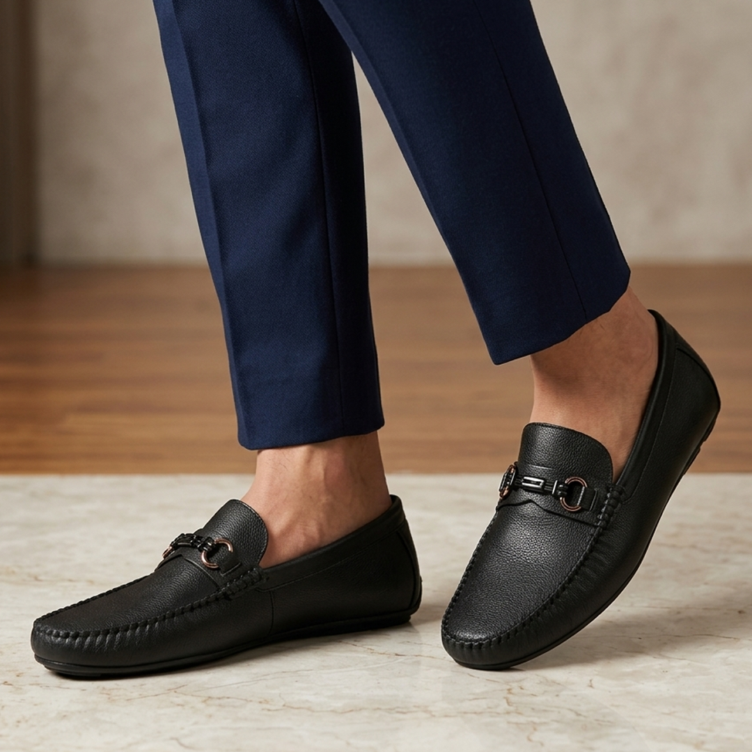 Henry Penny Moccasins - Black