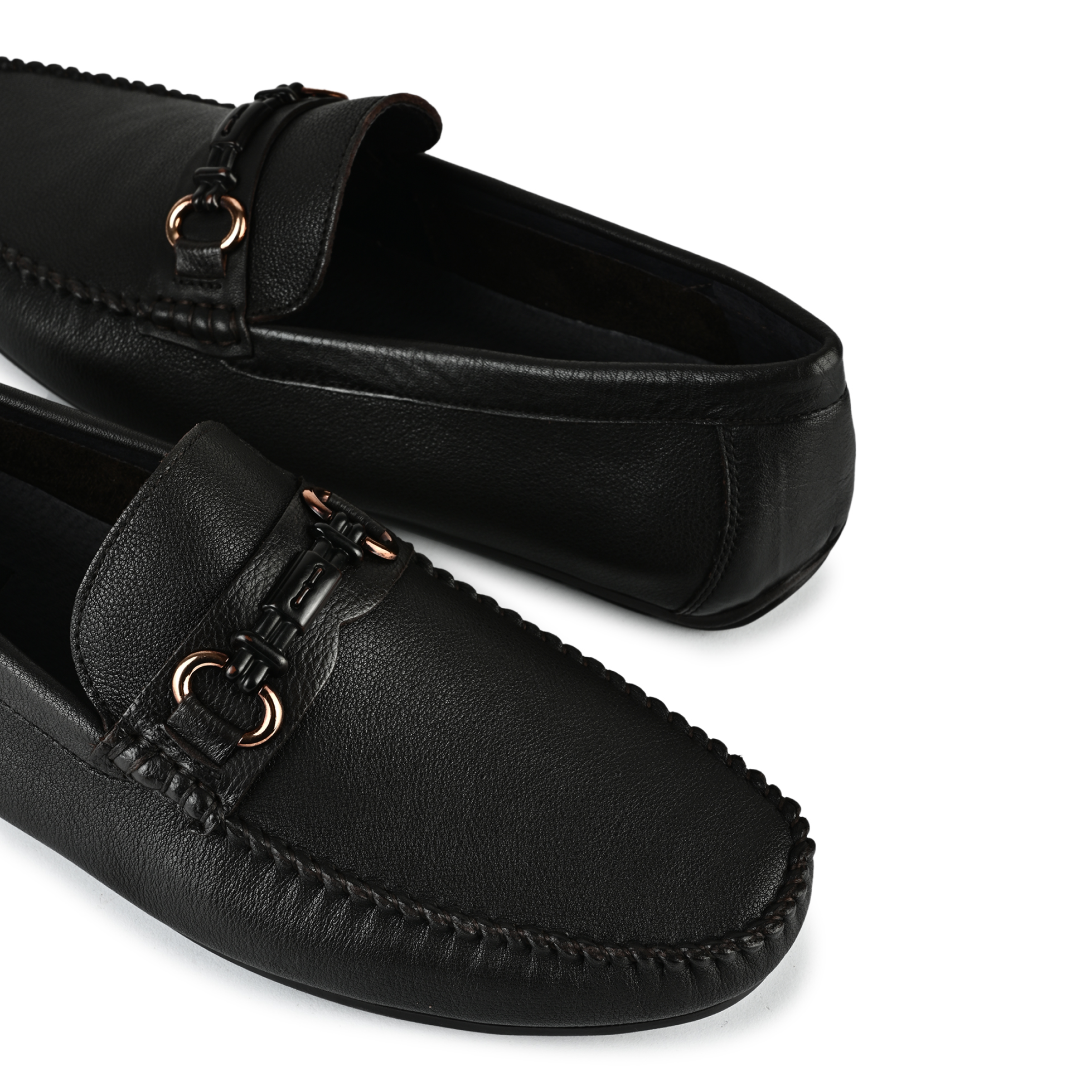 Henry Penny Moccasins - Black