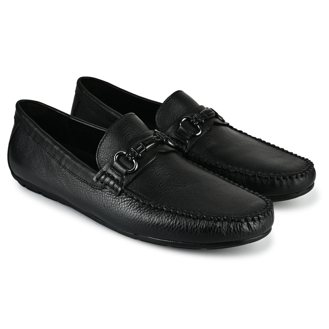Henry Penny Moccasins - Matte Black