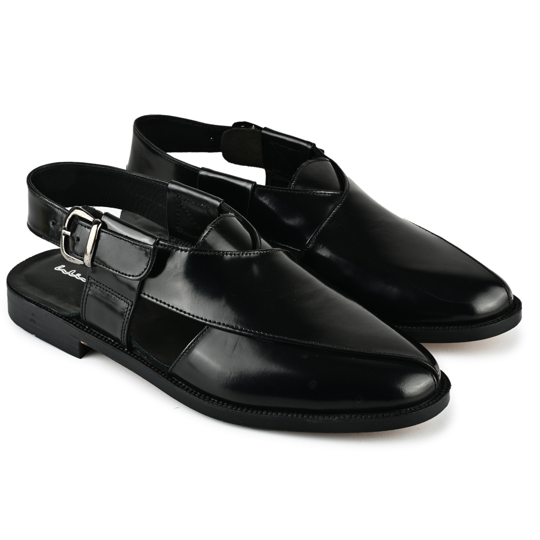 Heritage Leather Sandal - Black