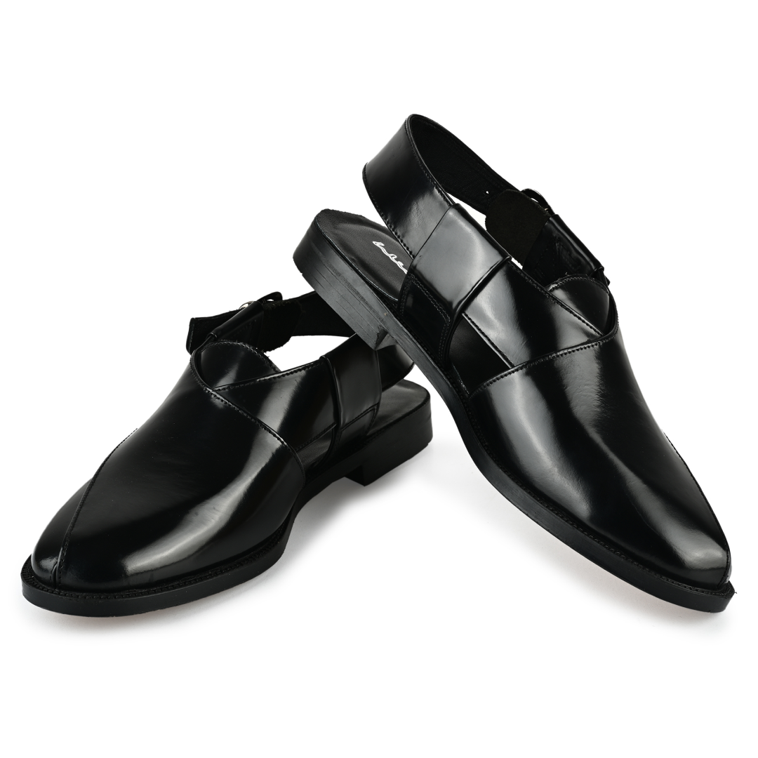 Heritage Leather Sandal - Black