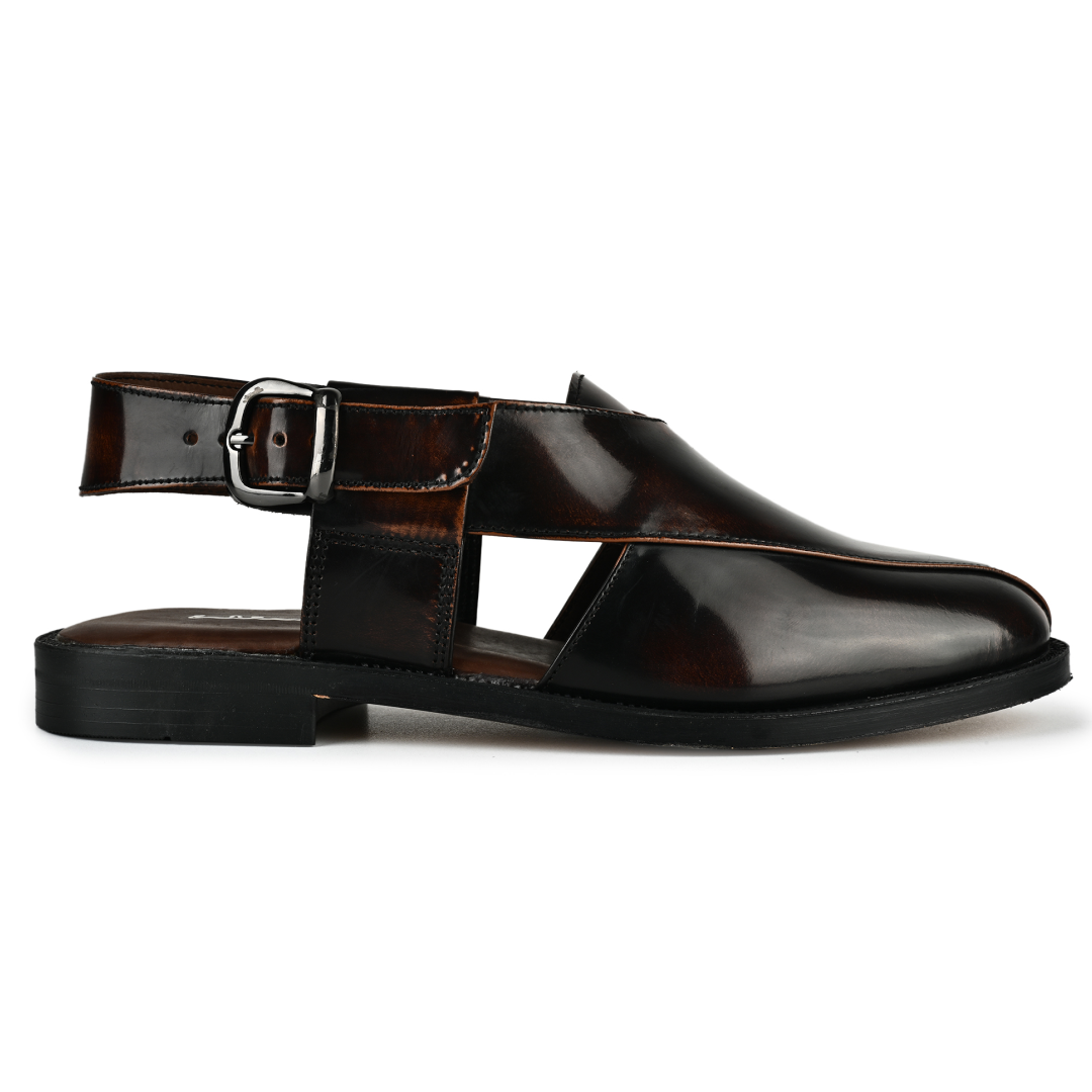 Heritage Leather Sandal - Dark Brown
