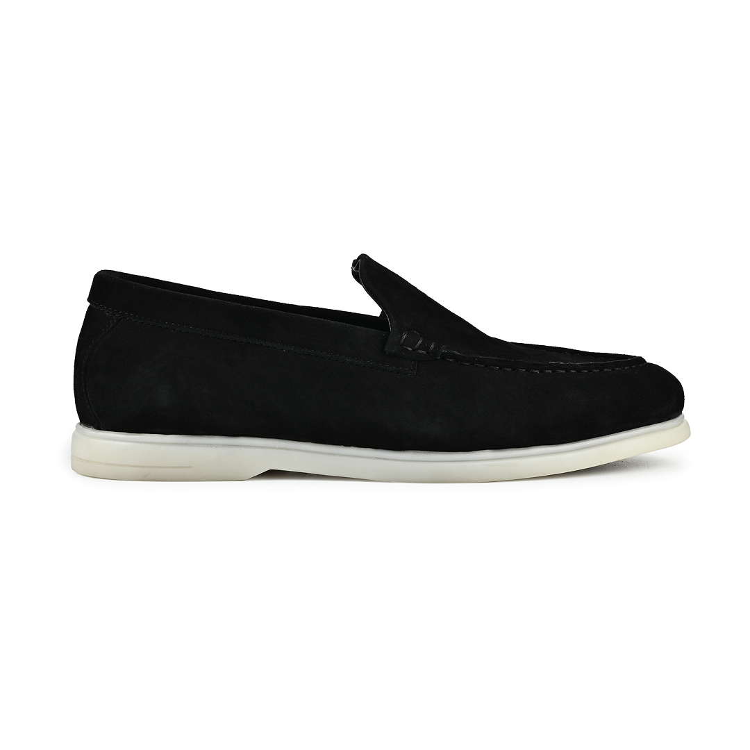 Midnight Suede Slipons - Black