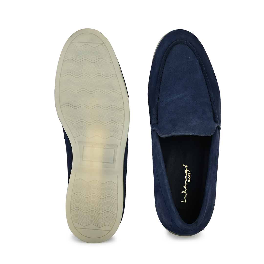 Midnight Suede Slipons - Blue