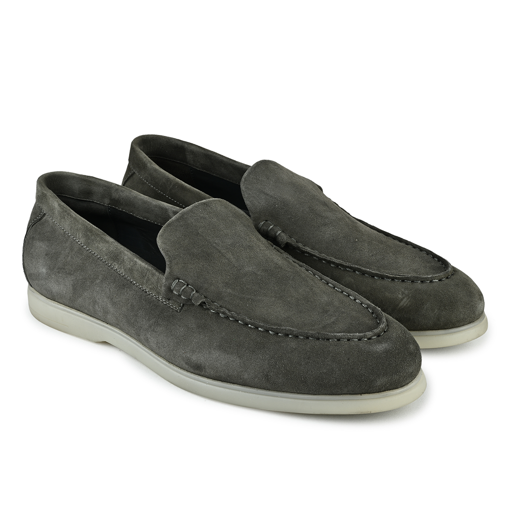 Midnight Suede Slipsons - Grey