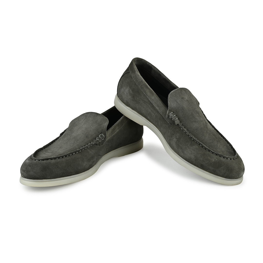 Midnight Suede Slipsons - Grey