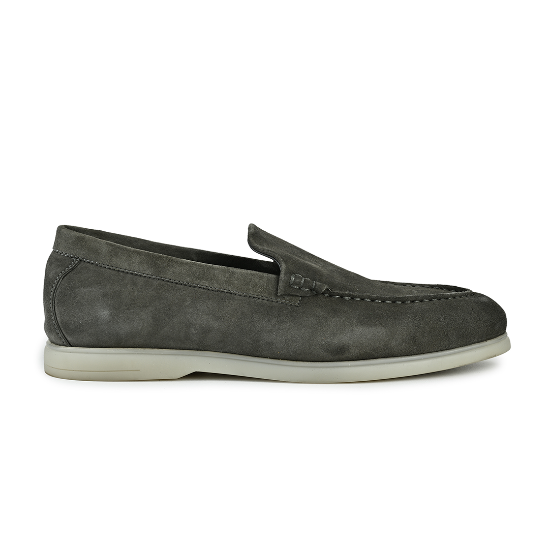Midnight Suede Slipsons - Grey