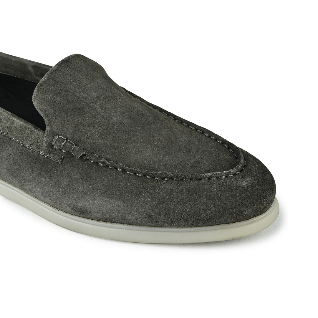 Midnight Suede Slipsons - Grey