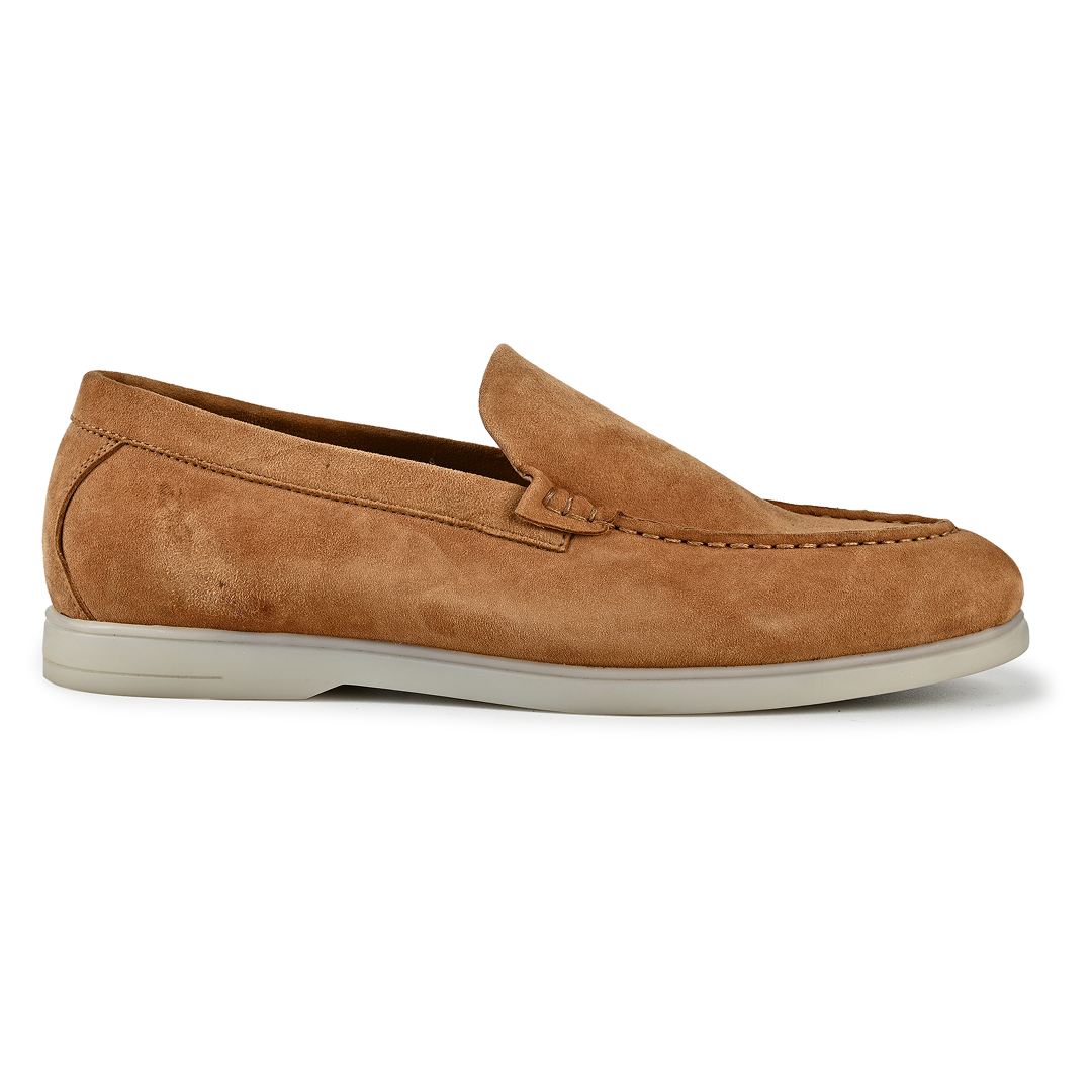 Midnight Suede Slipons - Tan