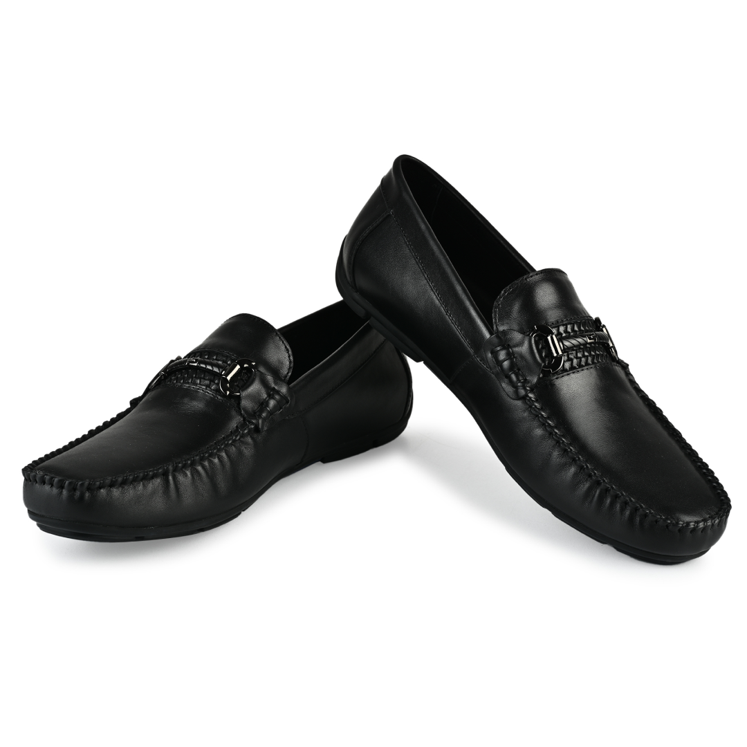 Thomas Men Horsebit Loafers- Black