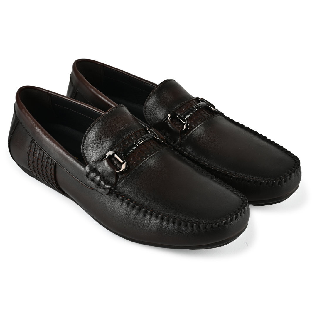 Thomas Men Horsebit Loafers- Dark Brown